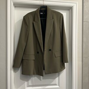 Zara Olive Green Blazer